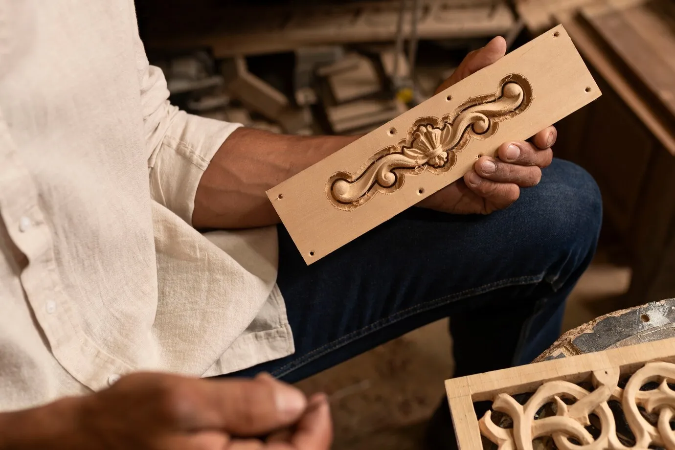 Indonesian wooden handicrafts